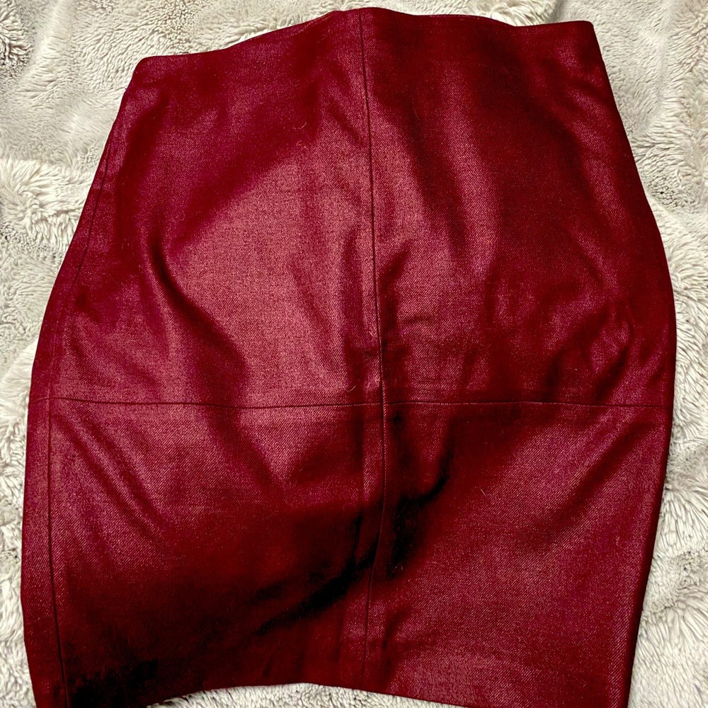 Wine Red MEXX Pencil Skirt